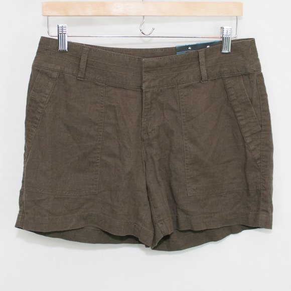 Apt. 9 Pants - Apt 9 Linen Blend Safari Shorts Green SOFT 4 2300X